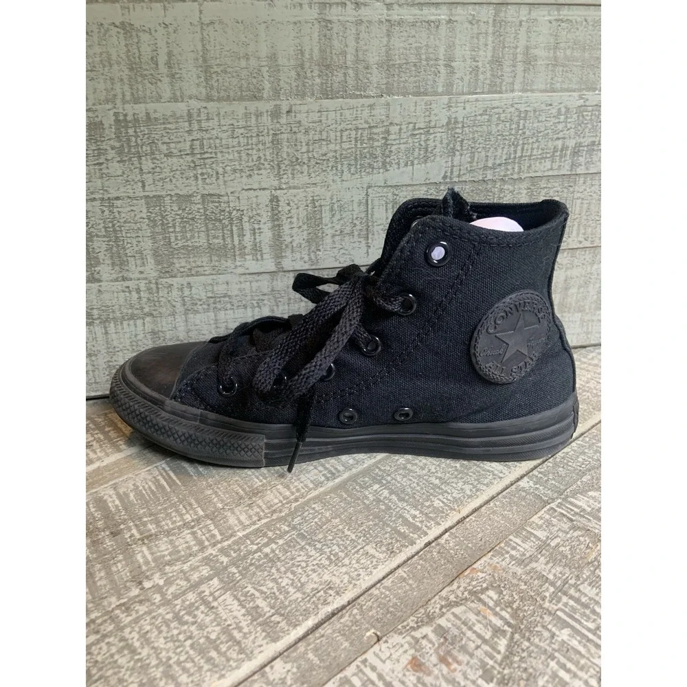 Converse All Star Black High-Tops Kids Sneakers Shoes Size 1 Youth Kicks